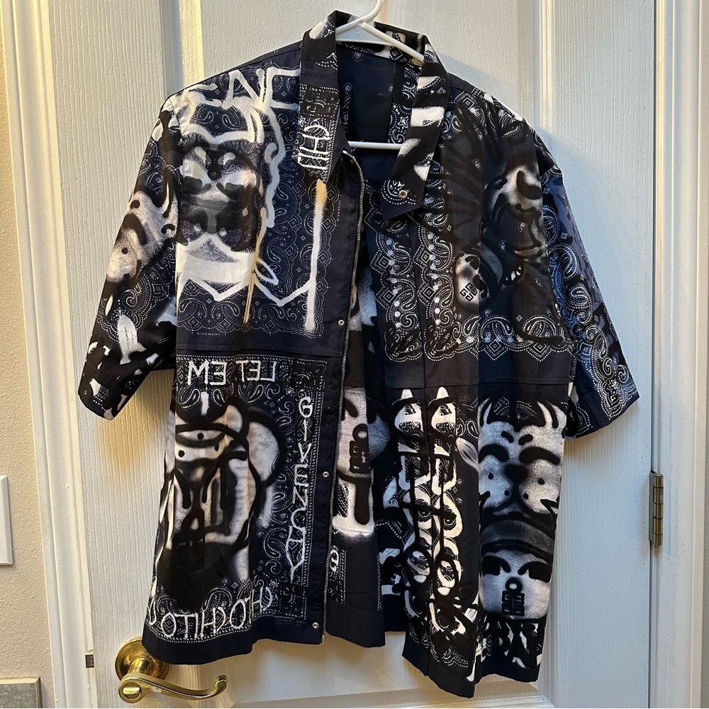 Givenchy x Chito bandana print camp shirt size 38 EU